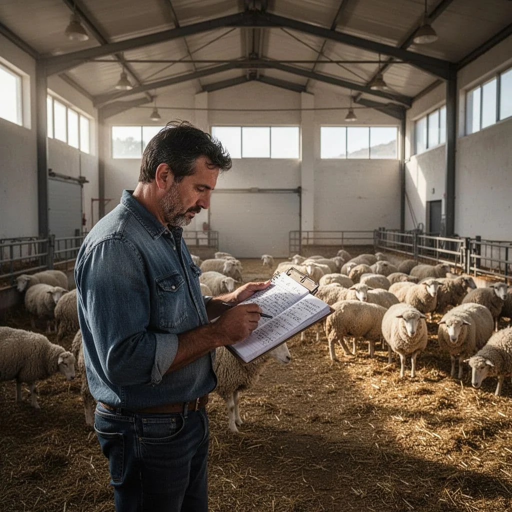 Πόσα Πρόβατα Χρειάζονται για να Ζήσει μια Οικογένεια; Οδηγός Κερδοφορίας & Εισοδήματος 2026 10 Σύγχρονος κτηνοτρόφος σε μονάδα